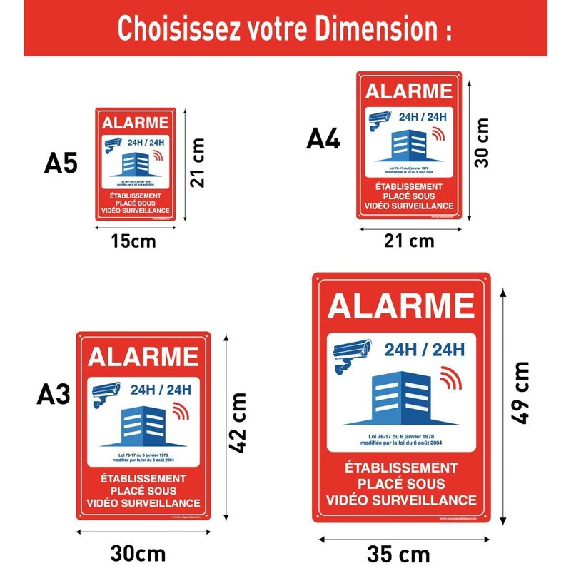 AUA SIGNALETIQUE 202090-AI-p-150x210 with Signal Pre-drilled Sign, Multicoloured, 150x210 mm