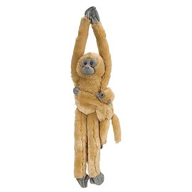 Wild Republic Common Langur w/baby Plush, Monkey Stuffed Animal, Plush Toy, Gifts for Kids, Hanging 20 Inches