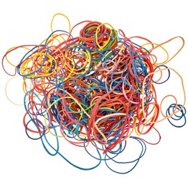 Elastic Bands Appli Assorted Colours 100g Bag