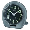 Seiko Clocks QHT018T Travel Alarm Clock Analogue Grey