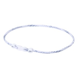 Phiten Rakuwa Titanium Necklace X50 Slim Type Made in Japan [Japan Import] (15.7in(40cm), White)