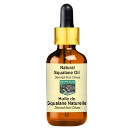 Devprayag Natural Squalane Oil (derived from Olives) with Glass Dropper Natural Therapeutic Grade 100ml (3.38 oz)