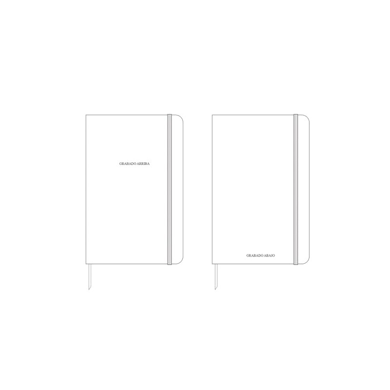 Cuaderno Cosido Media Carta Portada Tapa Suave Imitación Piel Hojas