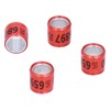 100Pcs 8mm Pigeon Leg Bands Aluminum Alloy Non Competition Recognizable