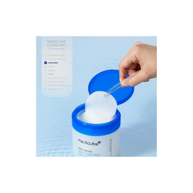 Almohadillas Sin Poros 70 Pads 155g Piel Grasa Exfoliante Medicube