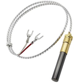 TLAOISUS 24" 750mv Thermopile Generators Q313A for Gas Water Heater Fireplace Gas Fryer Oven 60125501, 60J79, 60J7901, H5882, R942, R1054, 2103-512, 1950-001, 071515, 53374, 7533113 (Aluminum)