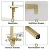 Auromie Gold Wall Mounted Clothing Rack with 5 Hanging Rods,