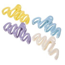 Healvian 4pcs Large Hair Clips for Thick Color Jaw Clips for Everyday Use Strong Grip for Styling and Practicality