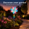 360° Solar Wind Spinners with Led Lights, Windmill for Yard