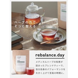 [rebalance.day] Herbal Tea Bags, 10 Packets RESET (Free of Pesticides and Chemical Fertilizers), Carefully Selected, 7 Types of Herbs, Chamomile Tea, Caffeine-Free