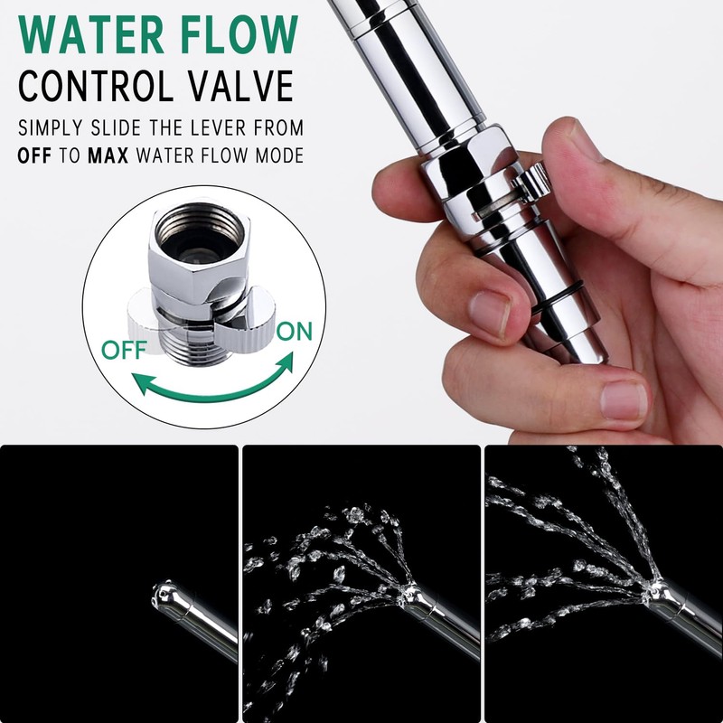 V-Frankness Filtered Shower Enema Kit with Water Control Valve, Diverter,