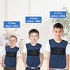 Vest for Kids Including 6 Removable Weights (Navy Blue, Small)