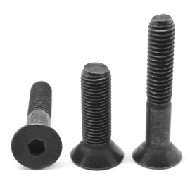 M8 x 1.25 x 30 MM (FT) Coarse Thread DIN 7991 Class 12.9 Socket Flat Head Cap Screw Alloy Steel Black Oxide Pk 100