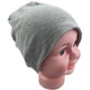 Miobo unisex jersey slouch beanie, long, plain colour, cotton, adults,