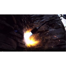 Greenwood Propane Torch with Push Button Igniter for Driveway Weed Burner & Ice Melting