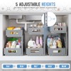 2-Pack Under Sink Organizers And Storage,Large Capacity 2-Tier Pull-Out Cabinet