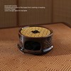 Teapot Warmer Tea Coffee Warmer Base Ceramic Heater with Spoon