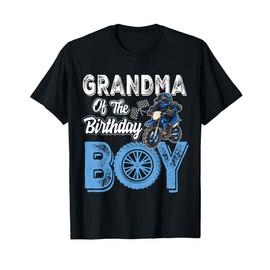 Grandma of the Birthday Boy Dirt Bike B-day motocross Party T-Shirt