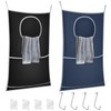 2Pcs Over Door Laundry Bag Nylon Door Hanging Laundry Hamper