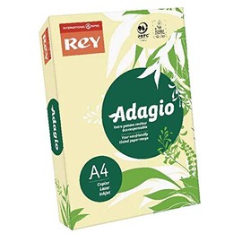Adagio Pastel Canary A4 Coloured Card 160gsm (Pack of 250) 201.1202 + Free FINCHLEY Pen