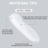 Beautilux Nageltips Square Oval, Full Cover Nail Tips, Pre-Buff Matt