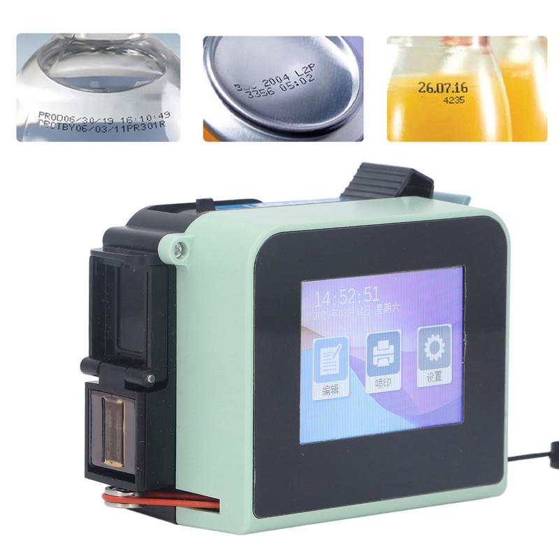 Inkjet Printer with Ink Cartridge LED Touch Screen Handheld Inkjet