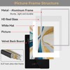 Fkvat 11x14 Silver Aluminum Picture Frame Fits 8x10 Mat HD