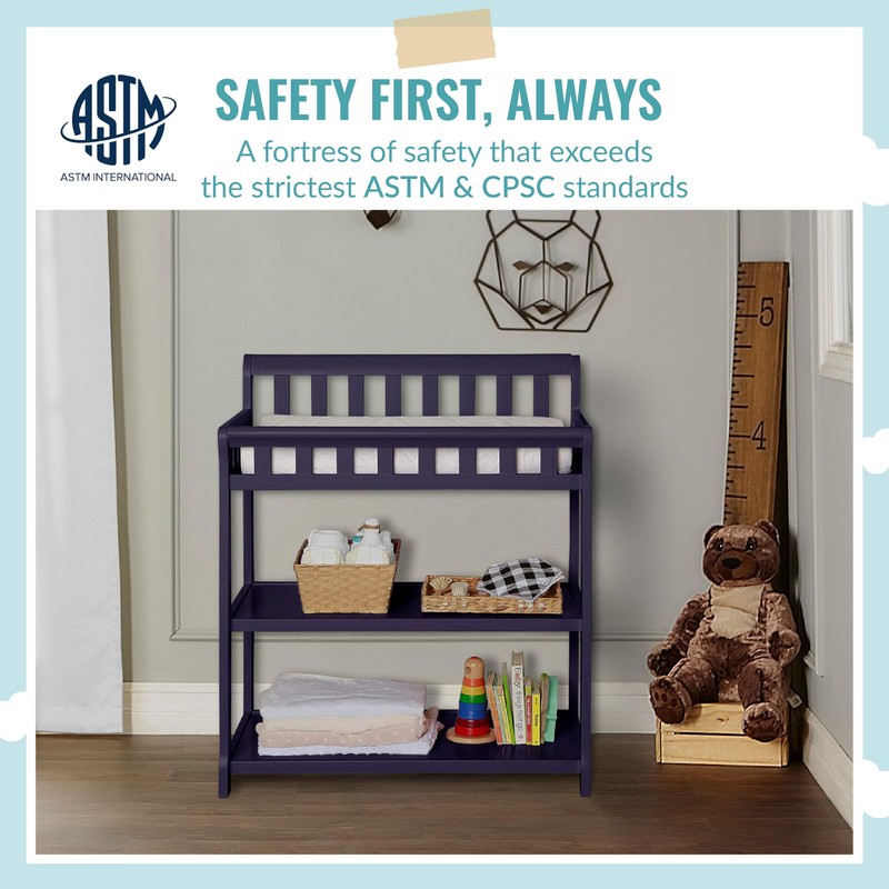 Dream On Me Ashton Changing Table, Navy