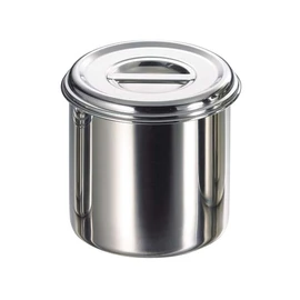 Akagawa AG 18-8 Deep Round Kitchen Pot 5.5 inches (14 cm) (No Hands) 11014