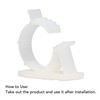 100Pcs Cable Management Clip Adjustable Adhesive PA66 Nylon Cord Organizer