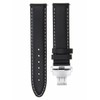 Ewatchparts 22mm Smooth Leather Band Strap Deployment Clasp Compatible With
