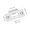 sourcing map 4Pcs Door Strike Plate, 70mm x 40.3mm Stainless