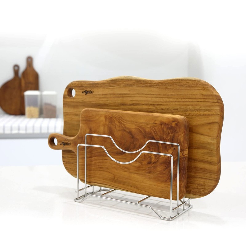 LENITH Cutting Board Rack Chopping Board Organizer Stand Holder Kitchen