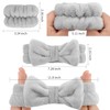 6 Pcs Spa Headband and Wristband Set, Multicolour Microfiber Fleece