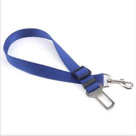 Dog Car Seat Belt – Adjustable Harness Connector Strap with Strong Clip, Universal Fit for Small, Medium & Large Dogs, Vehicle Restraint for Safe Travel, Blue