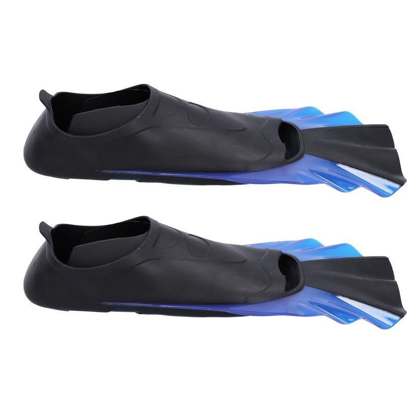 Short Diving Training Fins Full Foot AntiSlip Soft Flippers for