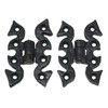 2 x fiXte Antique Black Butterfly Hinges Traditional Rustic Design
