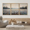 SIGNWIN Framed Canvas Print Wall Art Serene Wildflower Meadow Pastel