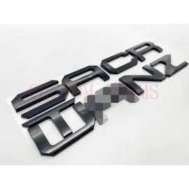 Custom Trims Gloss Black RAISED TAILGATE LETTER INSERT FITS HYUNDAI SANTA CRUZ 2022 +