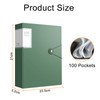 A4 Display Book with Transparent Pockets, 100 Pockets Folder with