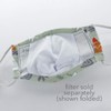 Children Small Fitted Printed Cotton Cloth Face Mask w/Filter Pocket