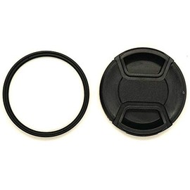 D3500 Lens Cap & UV Filter Digital Multi-Coated Slim Frame Glass for Nikon D3500 D3400 D5600 w/AF-P 18-55mm Lens, for Sony DSC-HX400 HX300