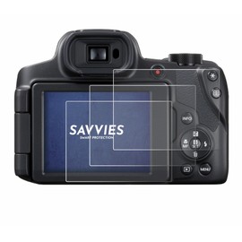 Savvies 6 Pack Screen Protector compatible with Canon PowerShot SX70 HS Protection Film Clear