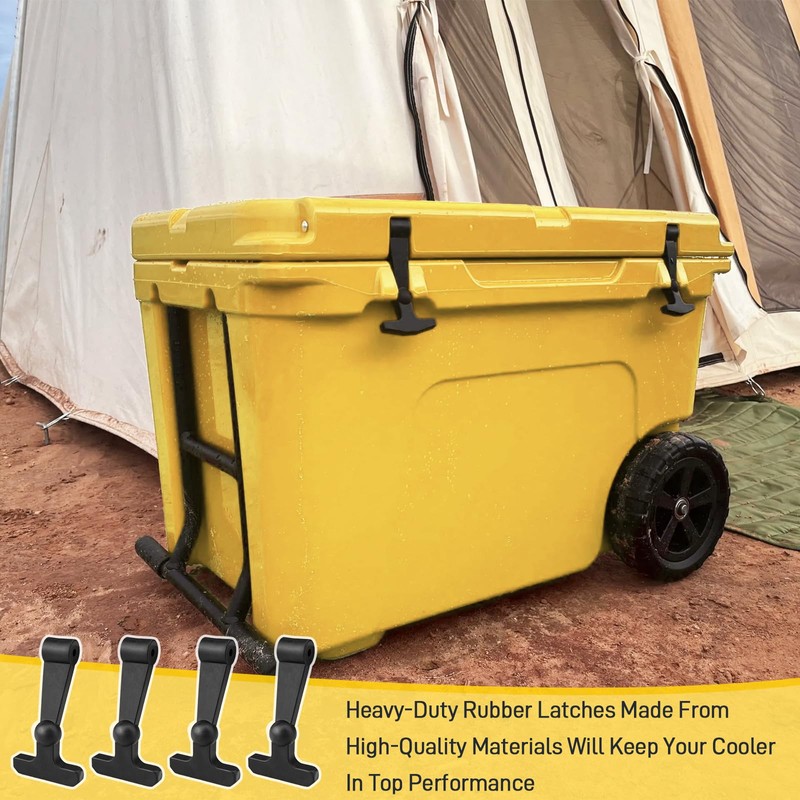 YIBEICO 4 PCS Replacement Cooler Latch for YETI RTIC, Durable