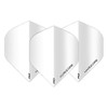 Hardcore White Extra Thick Standard Dart Flights - 5 Sets