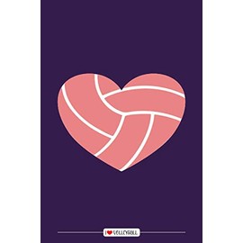 I Love Volleyball: Volleyball Notebook or Journal: Volleyball Gifts For Girls: 6" x 9" Blank Lined Journal