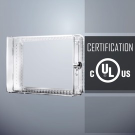 Taymac ZTC300 Plastic Thermostat Cover Low Profile, Large, Clear