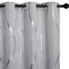 NICETOWN Kitchen Blackout Curtain Panels, Silver Grey, Set of 2,