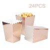 AimtoHome Rose Gold Popcorn Boxes Mini Paper Popcorn Box Cardboard