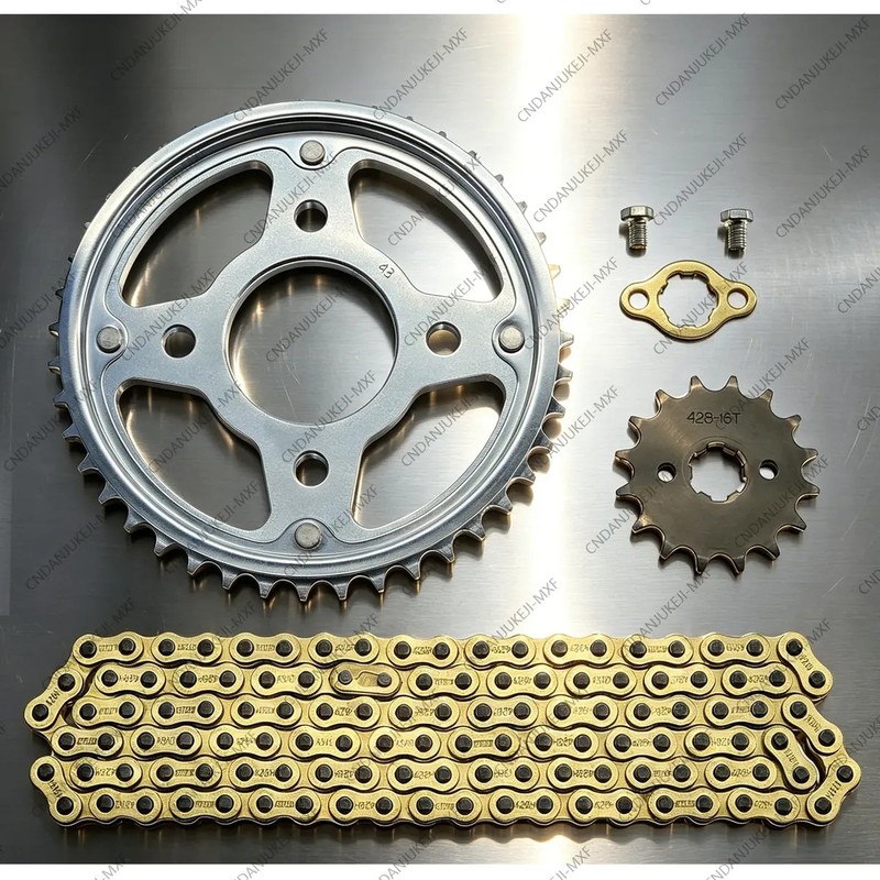 Kit Arrastre Sprocket Racing Para Hero Hunk 160r 150 Dorada